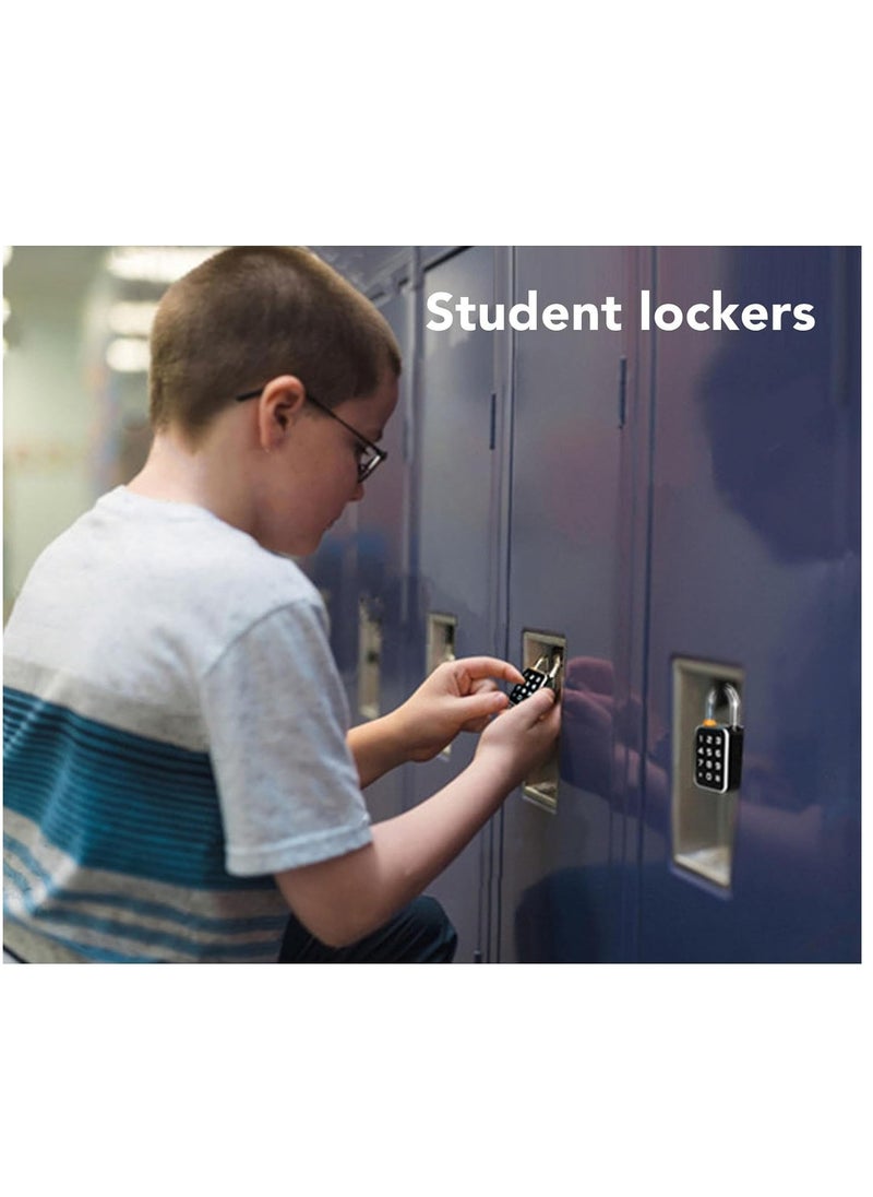 Generic - Fingerprint Padlock with Dual Unlocking Methods, Durable Aluminum Alloy Construction, Enhanced Security for Cabinets, Fitness Facilities, and Toolboxes. Perfect for Reliable Locking Solutions. - Image 1