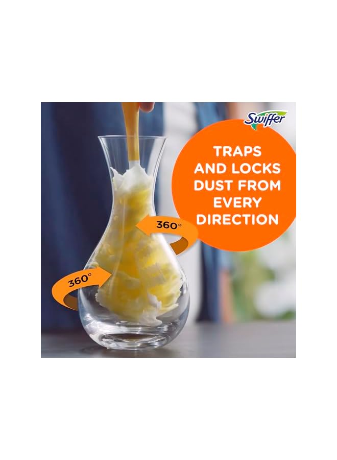 Swiffer 360 DUSters Extendable Handle Starter Kit, 3 Count DUSter Refill, Yellow, 44750 - Image 5