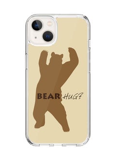Classic Clear Case for Apple iPhone 15 Hybrid Soft Case Flexible Edges Anti Drop TPU PC Gel Thin Transparent Cover [ Designed for Apple iPhone 15 ] - Bear Hug Full Print