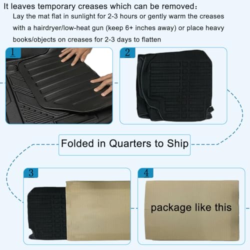 Aiqiying CRV Cargo Liners - All-Weather Protection Rear Trunk Tray Floor Mats Compatible with Honda CRV 2007-2016，3D-Designed Waterproof Durable Odorless Custom-Fit TPO Accessories - Image 4