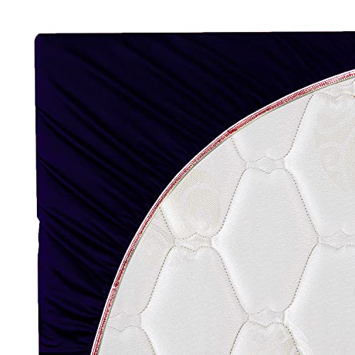 VYBBA 100% Waterproof Terry Cotton Ultra Soft Fitted King Size Mattress Protector,Breathable, Hypoallergenic Bed Cover, Mattresses Cover (72X72 inch | 6x6 feet_ Navy Blue) - Image 4