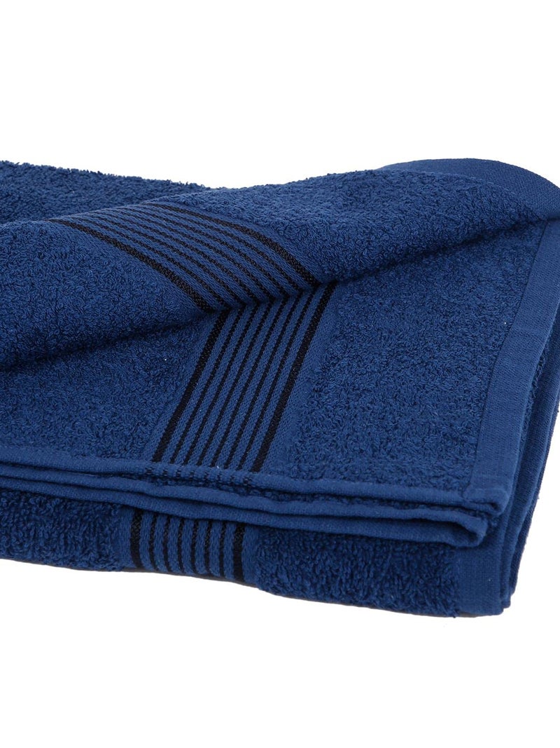 KOPA by Bianca 400 GSM 100% Cotton Soft Terry Towel l 4pc Bath Towel l Towel Bath l Head Bath Towel for Women l D`Ross l Navy Blue - Image 5