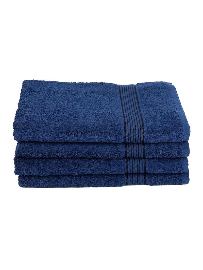 KOPA by Bianca 400 GSM 100% Cotton Soft Terry Towel l 4pc Bath Towel l Towel Bath l Head Bath Towel for Women l D`Ross l Navy Blue - Image 2