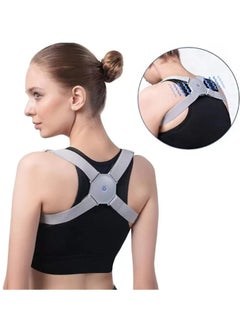 Back Correction Strap Smart Posture Corrector for Women Men Kids - Adjustable Back Straightener Spine Straightener with Intelligent Sensor Vibration Reminder, Providing Pain Relief