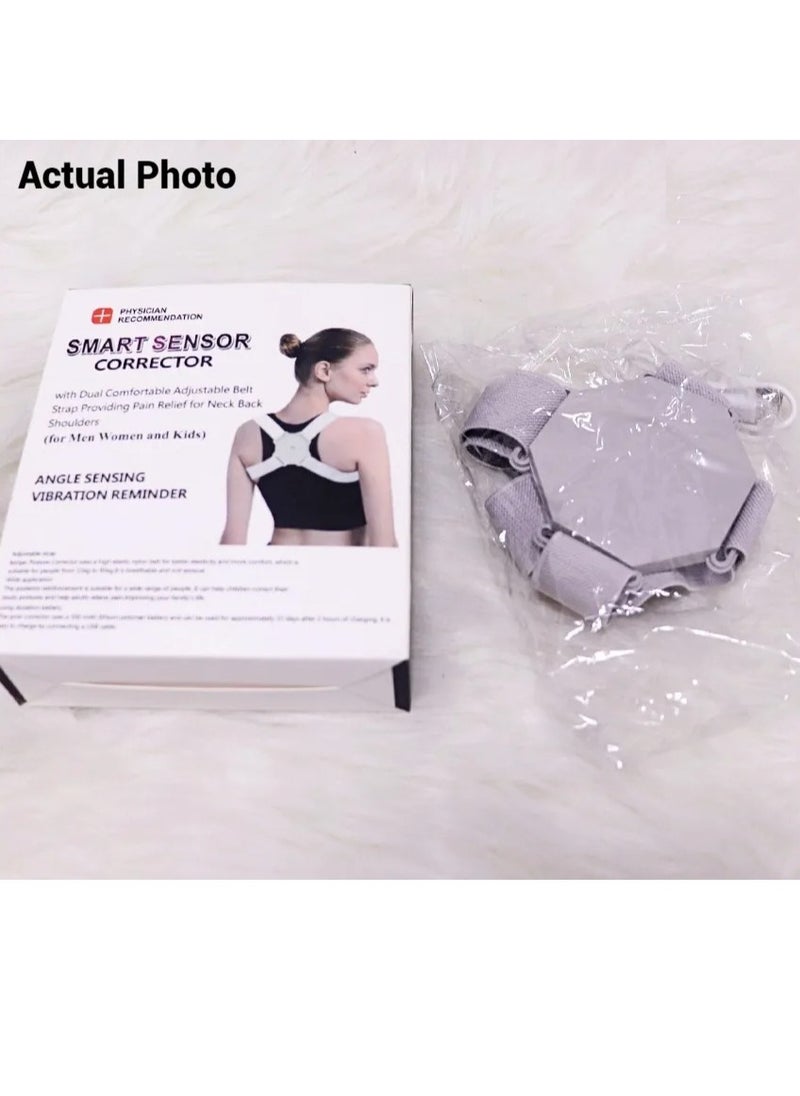 DubaiGallery - Back Correction Strap Smart Posture Corrector for Women Men Kids - Adjustable Back Straightener Spine Straightener with Intelligent Sensor Vibration Reminder, Providing Pain Relief - Image 1