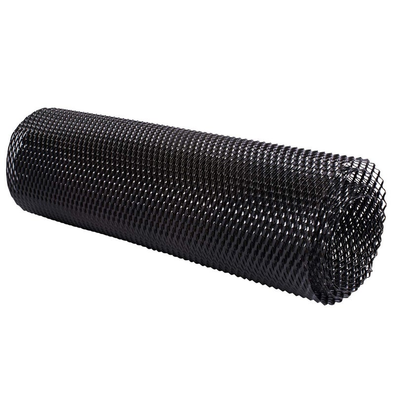 AggAuto 47x16 inches Car Pickup Truck Grill Mesh Spoiler Bumper Vent Aluminum Alloy Automotive Grille Insert Air Intake Racing Rhombic Hole 6x12mm Black - Image 5