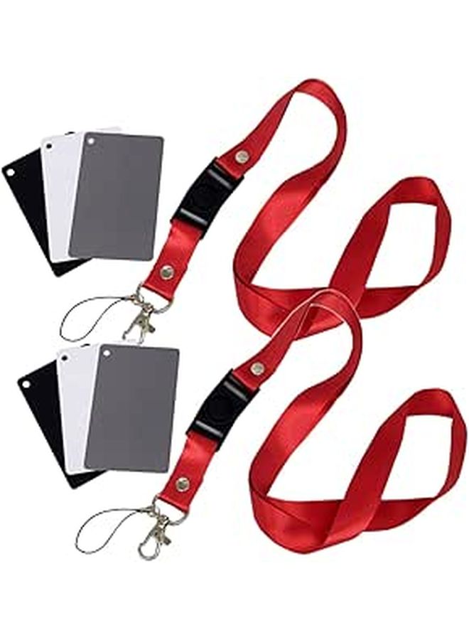 Black Photography Card With Lanyard For Accurate Exposure Calibration - Image 1