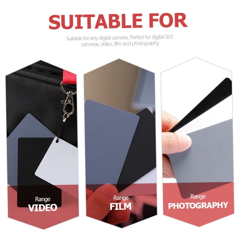 Black Photography Card With Lanyard For Accurate Exposure Calibration - Image 4