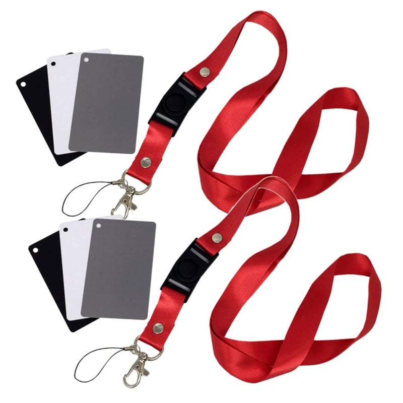 Black Photography Card With Lanyard For Accurate Exposure Calibration - Image 2