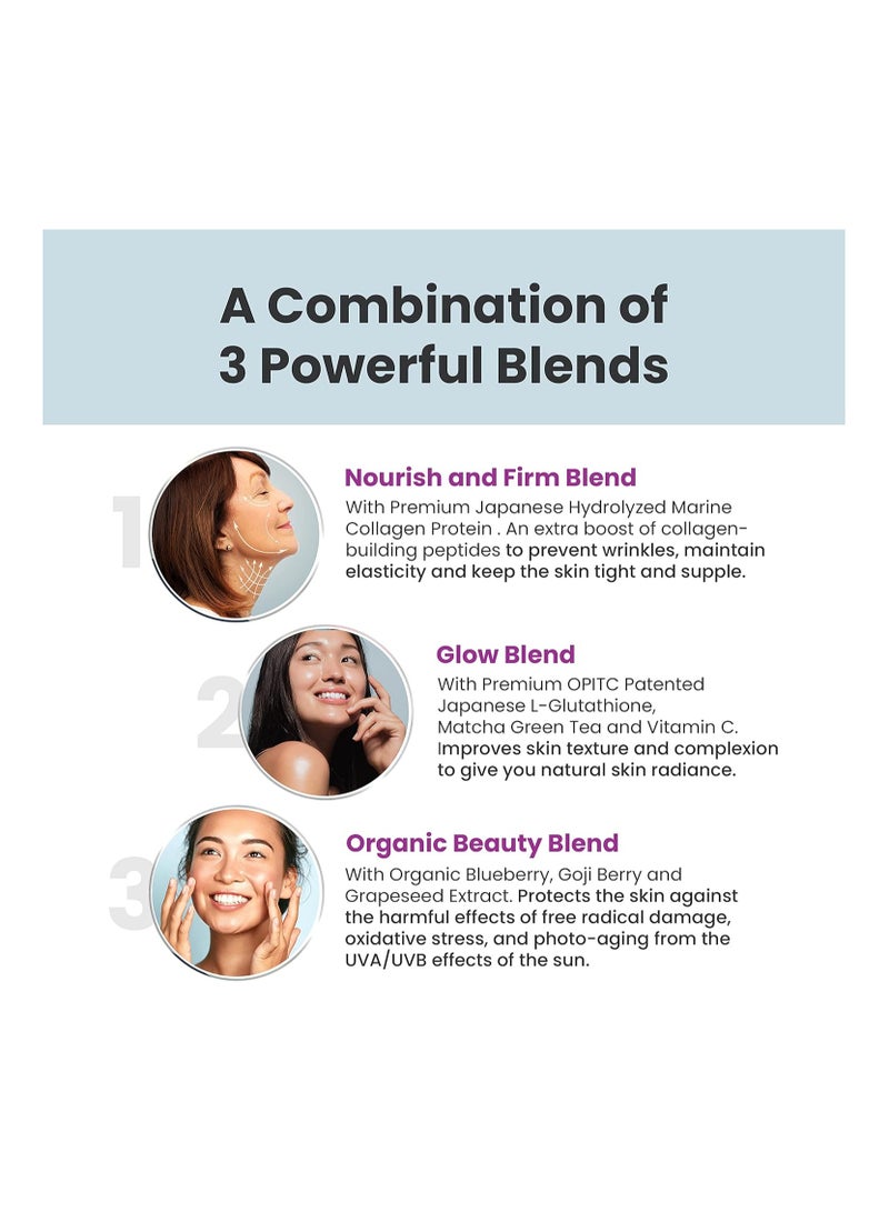 WELLBEING NUTRITION Skin Fuel | Glutathione & Collagen Tablets | Skin Glow and Radiance for Men & Women | Hyaluronic Acid, Grape Seed, Vitamin E (15 Effervescent Tablets) Pack of 4 - Image 4