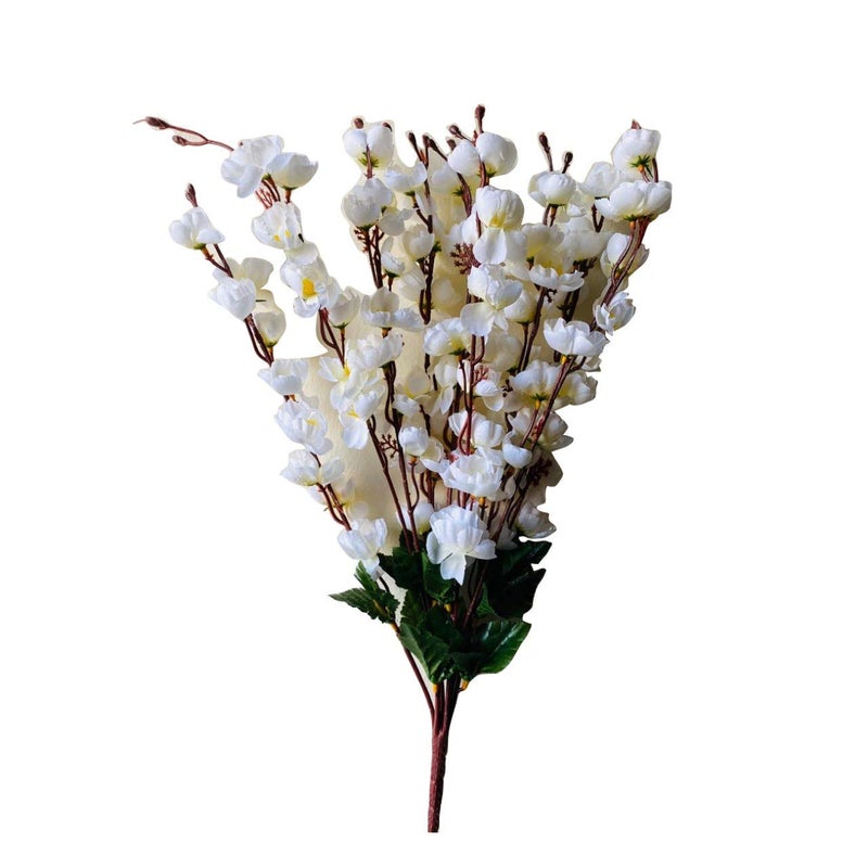 Generic Artificial Orchid Flowers 7 Stick Bunch Without Pot 