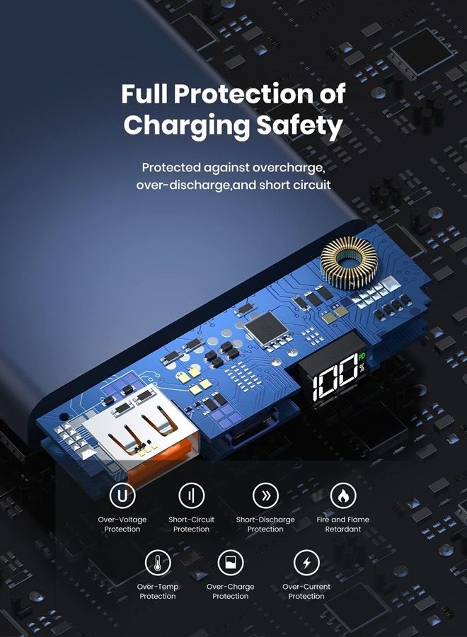 TOPK شاحن محمول 20000 مللي أمبير، بنك طاقة USB C 20 واط شحن سريع شاشة LED بطارية خارجية متوافقة مع آيفون 13 12 11 Xs سامسونج جوجل آيباد وغيرها. [إصدار 2022] - Image 4