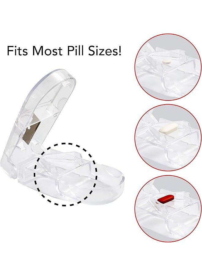 قاطع حبوب واحد مزود بشفرة قطع مزدوجة الشطف، مناسب للحبوب الصغيرة والكبيرة والأقراص، يقطع الحبوب إلى نصفين بسهولة - Image 2