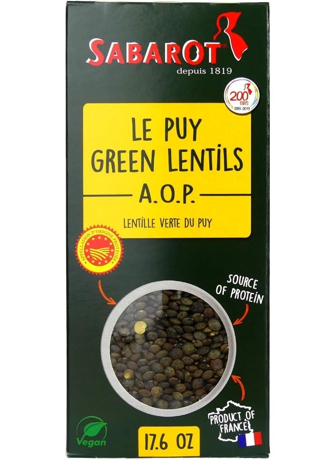 Sabarot Le Puy Green Lentils A.O.P. 500g - Image 1