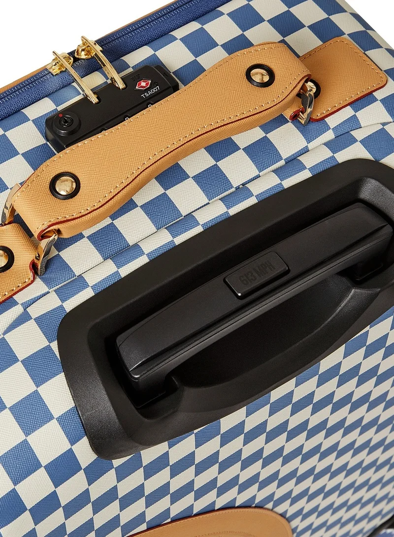 SPRAYGROUND LETTER CHECKERS CARRY LUGGAGE