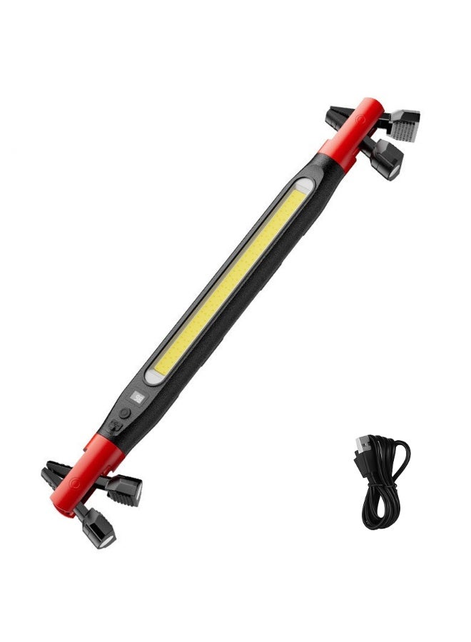 Magnetic Rechargeable LED Work Light Bar, Under Hood Mechanic Light for Car Repair, Garage, Shop & Detailing, Portable Cordless Trouble Light with Strong Magnet & Hanging Hook (1 Pack) - Image 1