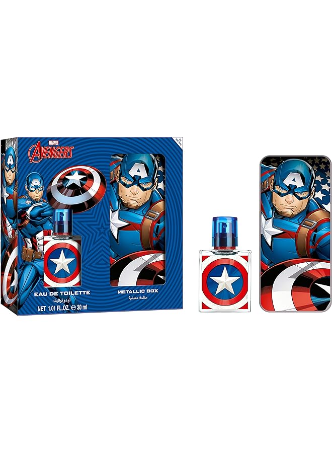MARVEL Captain America Set Edt30Ml Plus Metallic Box