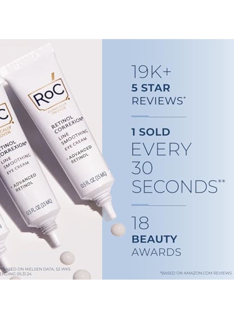 RoC Retinol Correxion Anti-Aging Eye Cream Treatment for Wrinkles, Crows Feet, Dark Circles, and Puffiness.5 fl. oz - Image 5
