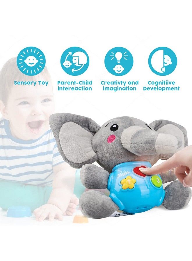 STEAM Life Baby Toys 0 3 6 12 Months Plush Elephant Infant Toys Newborn Baby Musical Toys For Baby 6 To 12 Months Light Up Baby Toys For Boys Girls Toddlers Baby Gifts For 0 3 6 9 12 Month - Image 5