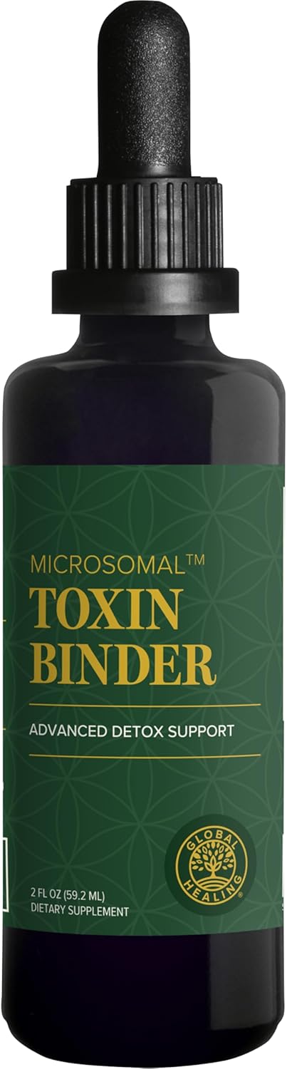 Global Healing Center  MicroSomal Toxin Binder  Detox Support  2 Fl Oz - Image 1
