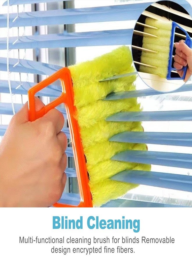 CoguZed 4-Pack 7-Slat Window Blind Duster – Washable Mini Cleaner for Blinds, Shutters & AC Vents Compact Handheld Tool for Home & Office Use - Image 5