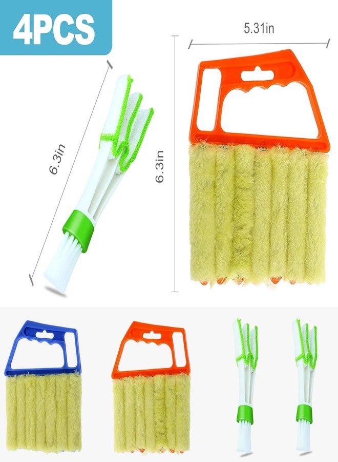 CoguZed 4-Pack 7-Slat Window Blind Duster – Washable Mini Cleaner for Blinds, Shutters & AC Vents Compact Handheld Tool for Home & Office Use - Image 2