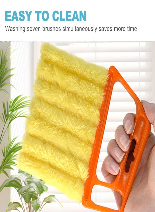 CoguZed 4-Pack 7-Slat Window Blind Duster – Washable Mini Cleaner for Blinds, Shutters & AC Vents Compact Handheld Tool for Home & Office Use - Image 4