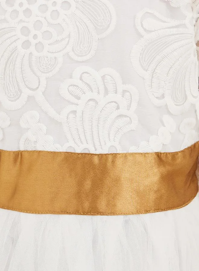 Styli Lace Bodice Dress