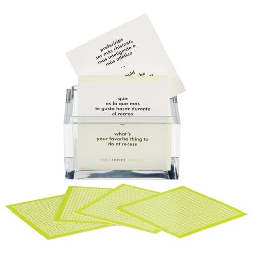 TableTopics Familia En Espanol Question Card Game - 135 Spanish/English Conversation Starter Cards, Game to Learn & Practice Spanish, Play with Friends & Family, Bilingual - Image 2