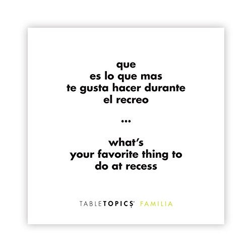 TableTopics Familia En Espanol Question Card Game - 135 Spanish/English Conversation Starter Cards, Game to Learn & Practice Spanish, Play with Friends & Family, Bilingual - Image 5