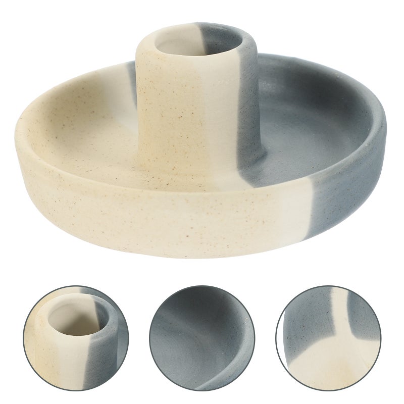 2pcs Ceramic Purifying Sage Incense Stick Holder Wood Stick Incense Burner Ceramic Incense Holder - Image 3
