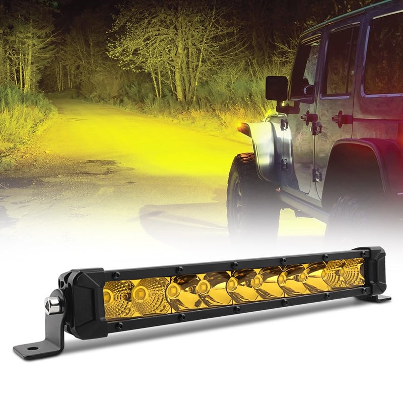 NORTHYUN 12 Yellow Led Light Bar Spot Flood Combo Beam Led Fog Light