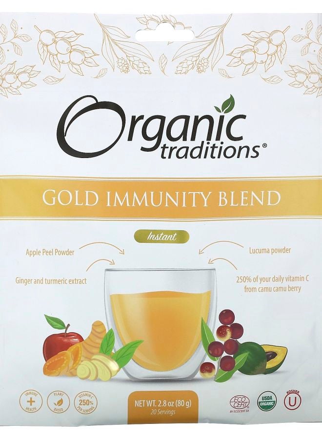 Organic Traditions Gold Immunity Blend Instant 2.8 oz (80 g)