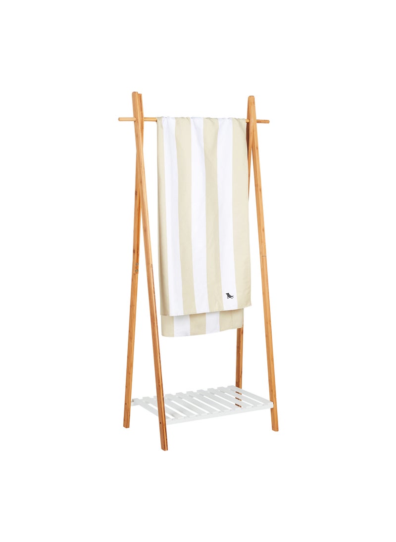 Dock & Bay Dock & Bay Beach Towel, Super Absorbent, Quick Dry, Sand Free, Compact & Lightweight, 100% Recycled Materials, Includes bag - Large (160x90cm) - BORA BORA BEIGE  - Image 5