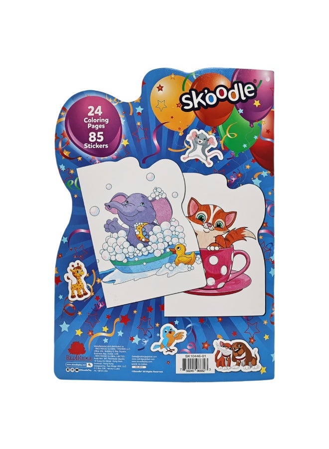 SKOODLE Coloring Book With Stickers | Art & Craft Kit | Mess Free Activity | Age 3+ - Image 2