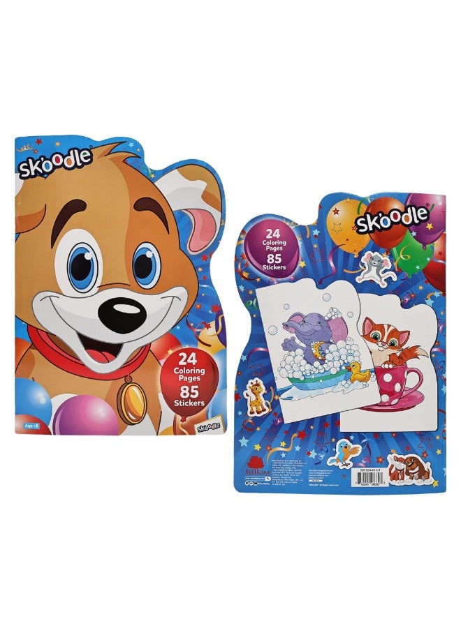 SKOODLE Coloring Book With Stickers | Art & Craft Kit | Mess Free Activity | Age 3+ - Image 4