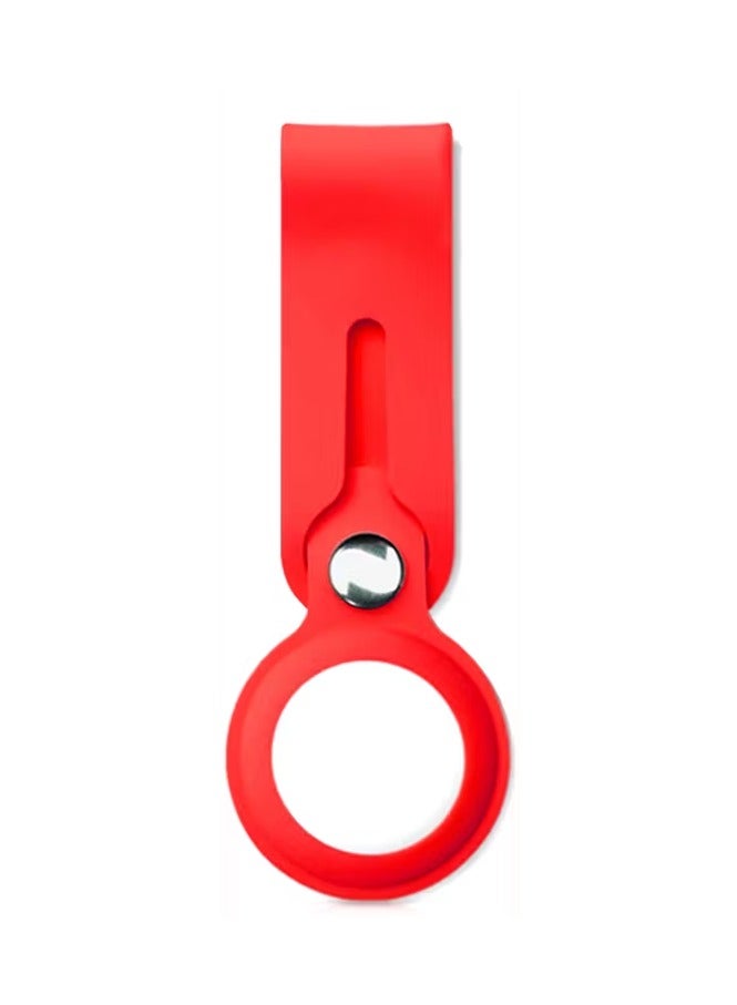 ديفيا حزام سيليكون لأير تاج / جهاز إيجاد العناصر السهل / حامل مضاد للفقد / جهاز إيجاد العناصر / جهاز صغير للبحث عن المفاتيح / غطاء مضاد للخدوش / غطاء واقي - أحمر - Image 1