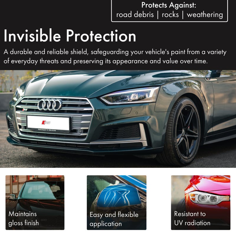 XPEL Clear Paint Protection Film Roll 6" x 84" â€“ Self-Healing, Anti-Yellowing Polyurethane Wrap Protects Against Chips, Scratches & Debris | Invisible Shield for Cars, Trucks, Motorcycles & More - Image 4