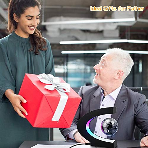 MOKOQI Magnetic Levitating Globe with LED Light, Cool Tech Gift for Men Father Boys and Girls , Birthday Gifts for Kids, Floating Globes World Desk Gadget Decor in Office Home/Display Frame Stand - Image 4