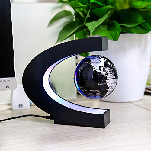 MOKOQI Magnetic Levitating Globe with LED Light, Cool Tech Gift for Men Father Boys and Girls , Birthday Gifts for Kids, Floating Globes World Desk Gadget Decor in Office Home/Display Frame Stand - Image 2