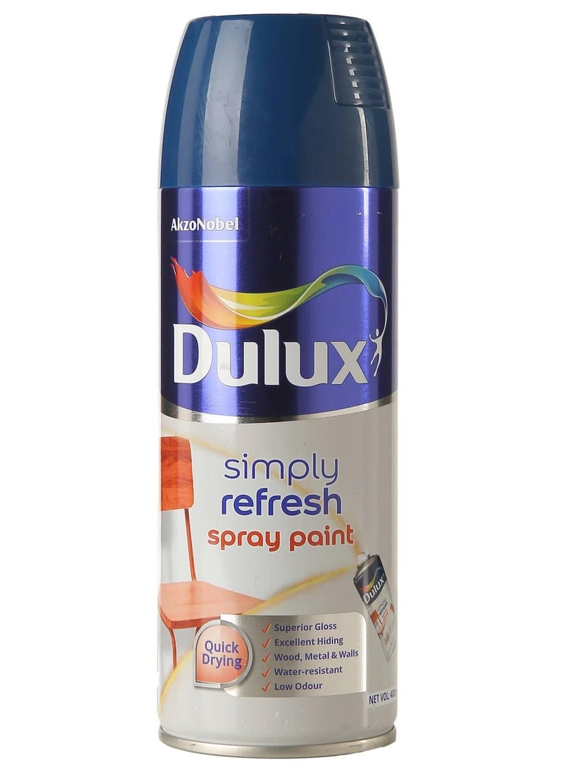 ديولكس طلاء بخاخ سيمبلي ريفريش 400 مل أزرق داكن لامع - Image 1