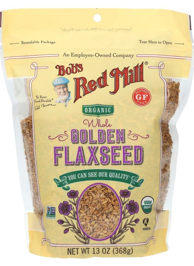 Bob's Red Mill Organic Whole Golden Flaxseed 13 oz (368 g) 