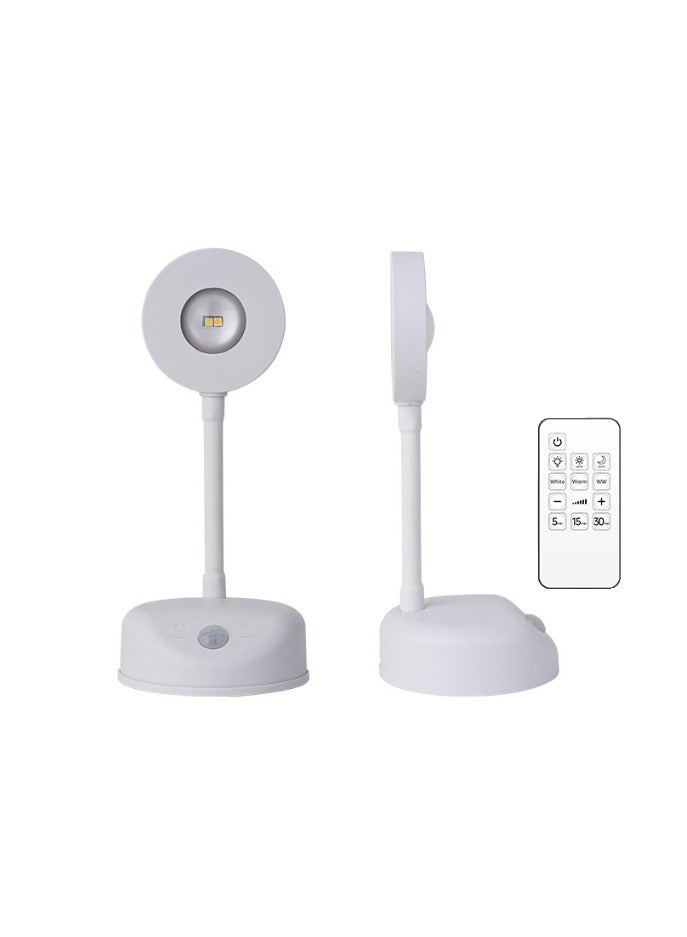 Art Painting Lights Have 3 Lighting Colors And Adjustable Brightness. Led Art Display Wall Key Lights Are Used For Frame Portraits, 360 ° Rotatable Smart Remote Control,White - Image 1