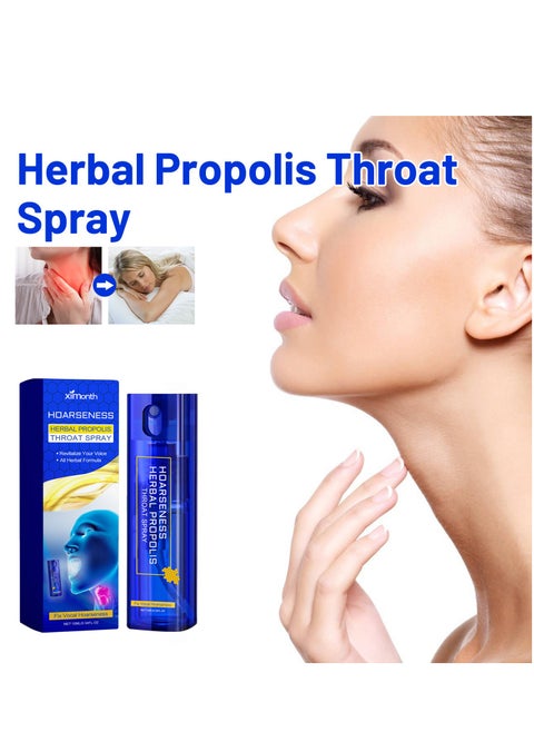 Herbal Propolis Throat Spray Relieves cough, dryness, scratchy throat and discomfort Herbal Throat Care Spray Naturally immunizes and relieves sore throats
