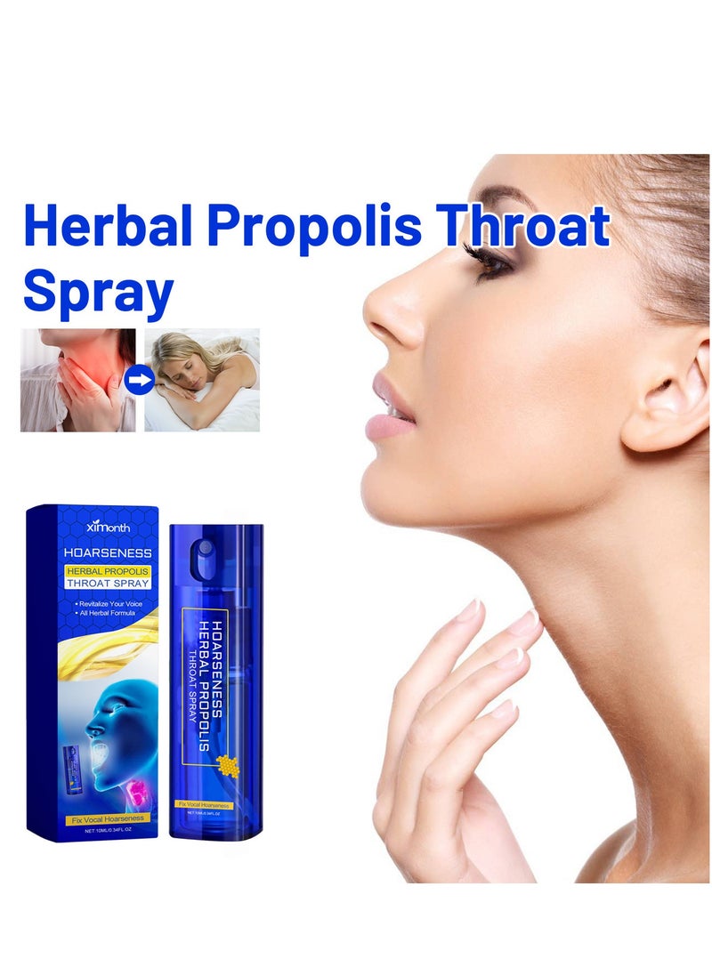 ximonth - Herbal Propolis Throat Spray Relieves cough, dryness, scratchy throat and discomfort Herbal Throat Care Spray Naturally immunizes and relieves sore throats - Image 1