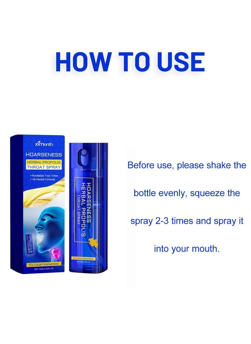 ximonth - Herbal Propolis Throat Spray Relieves cough, dryness, scratchy throat and discomfort Herbal Throat Care Spray Naturally immunizes and relieves sore throats - Image 1