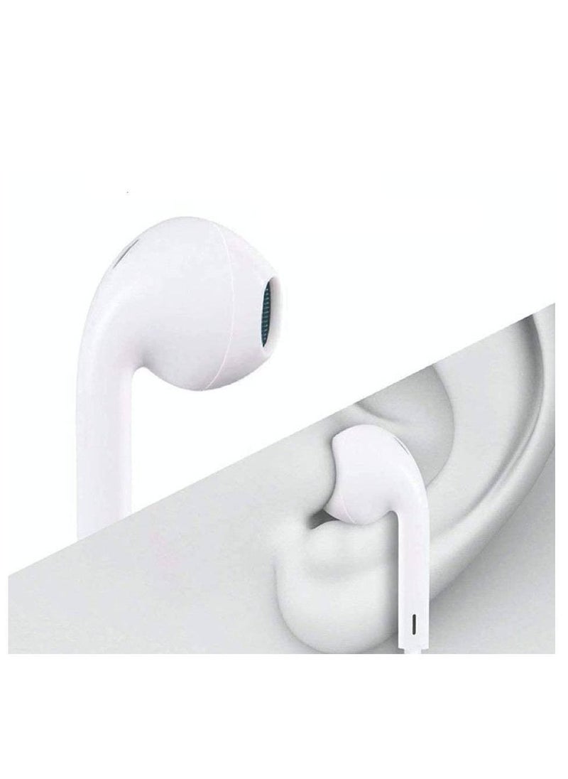 Generic - Wired Earphones For iPhone 7 8 Plus X XR XS MAX 11 12 Pro Max White - Image 1
