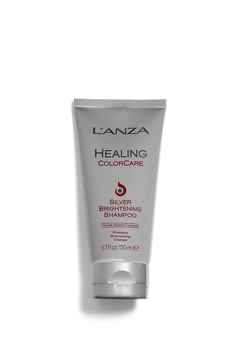 LANZA Healing ColorCare Silver Brightening Shampoo for Silver Gray White Blonde Highlighted Hair Boosts Shine and Brightness while Healing Controls Unwanted Warm Tones 17 Fl Oz