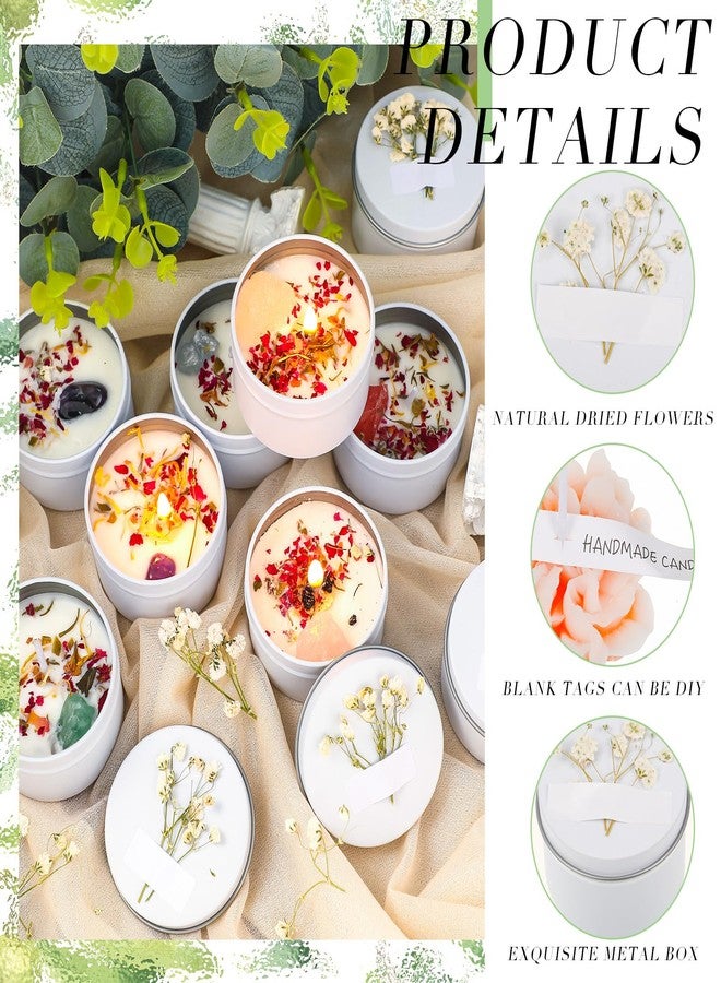 Threlaco مجموعة شموع معطرة من 12 قطعة من ثريلاكو، هدية مثالية لوصيفات العروس، شموع اقتراح وصيفة العروس، شموع زهور من شمع الصويا، هدية للنساء، هدية لوصيفة الشرف، هدايا لحفلات الزفاف وحفلات توديع العزوبية للضيوف (لون أنيق). - Image 4