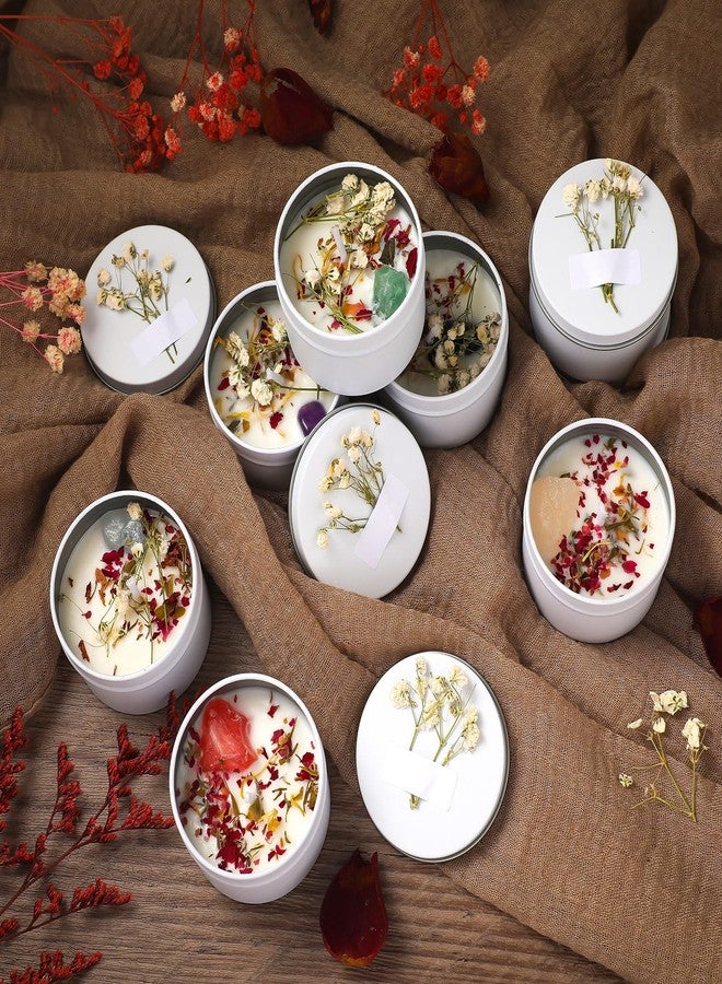 Threlaco مجموعة شموع معطرة من 12 قطعة من ثريلاكو، هدية مثالية لوصيفات العروس، شموع اقتراح وصيفة العروس، شموع زهور من شمع الصويا، هدية للنساء، هدية لوصيفة الشرف، هدايا لحفلات الزفاف وحفلات توديع العزوبية للضيوف (لون أنيق). - Image 2